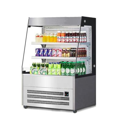 China Single-temperature Refrigerator Open Refrigeration Equipment Display Cake Showcase Upright Glass Refrigerator for sale