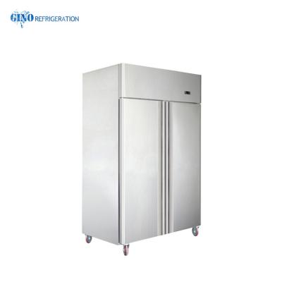 China Single-temperature two door refrigerator 910l embraco portable upright commercial refrigerator for sale