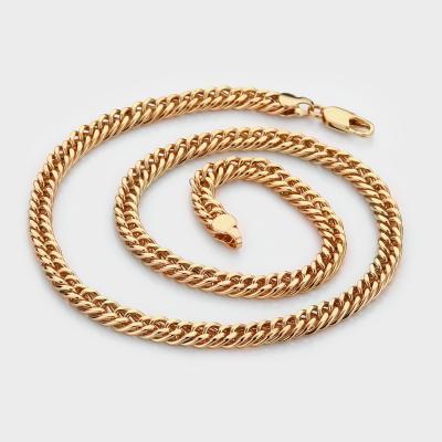 China CLASSIC Attractive Neutral Chain Copper Chain Necklace No Stone Simple Necklaces Wholesale For Man And Women for sale