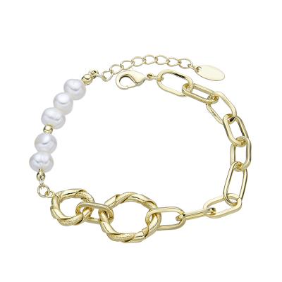 China FASHIONABLE Hot Selling Personalized Bracelet 14K Gold Plated 2022 New Style With Pearl for sale