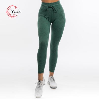 China Breathable Custom Plus Size Sports Gym Fitness Sets Yoga Belt Pants Tights Gaiters for sale