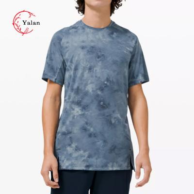 China 2022 China Manufacturer Supply Custom Tie Dye T-shirt Stylish Gym Tank Tops Anti-Wrinkle Plus Size Mens T-shirts for sale