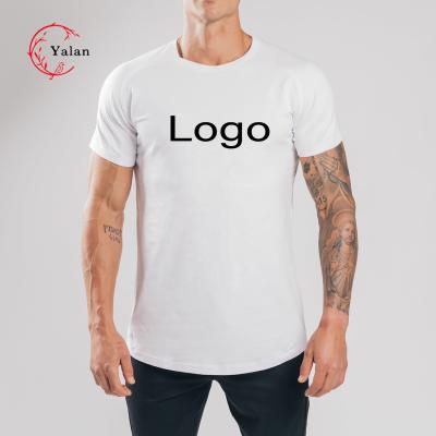 China High Quality O Neck Cotton Oversized Designer Anti-wrinkle Man Bamboo White Sweated T Shirts For Men Tall for sale