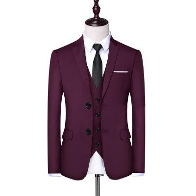 China Newest Custom Fashion Anti-wrinkle Solid Color Casual Spring And Autumn Youth Wedding Suit Jacket Outlet Men for sale