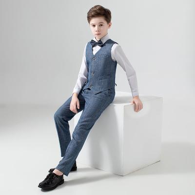 China 2021 New Design Kids Boys Anti-Wrinkle New Fashion Slim Fit Suit Boy's Fashion Suits Boys Suits for sale