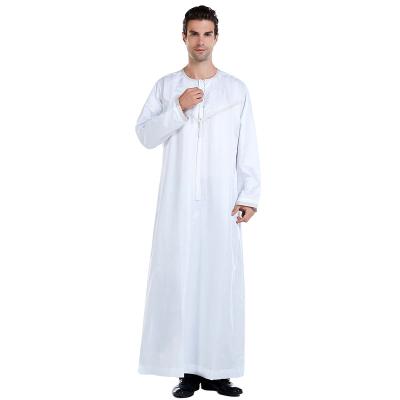 China 2022 Cotton Blend Hot Latest Style Dubai Abaya Men Comfortable And Fashionable for sale