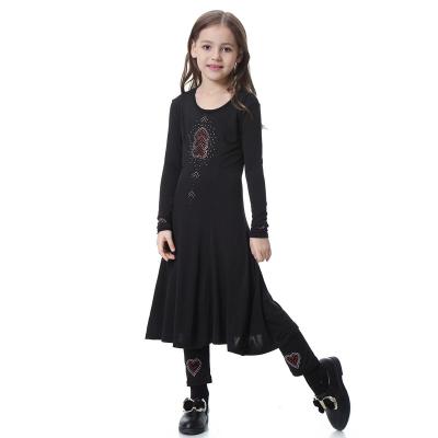 China muslim hijab southeast asian islamic girl eid girl long skirt spot dress costume girl kids dress for sale