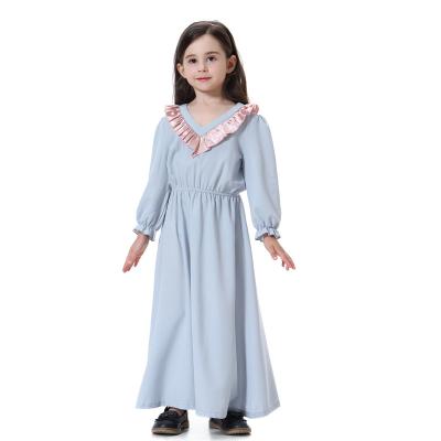 China Wholesale Manufacturers V-Neck Teen Clothing Manufacturers Long Dresses Middle East Stain Middle Eastern Boys Muslim Girls Dress for sale