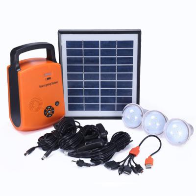 China Mini Type Small Home Solar Power System Household LED Solar Power System Solar Electricity Light for sale