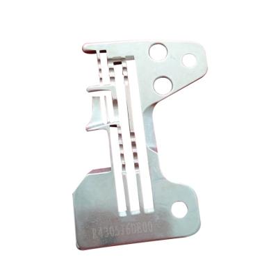 China Factory R4305-J6D-E00 H STRONG needle plate for JUKI MO-6700 four thread sewing machine spare parts for sale