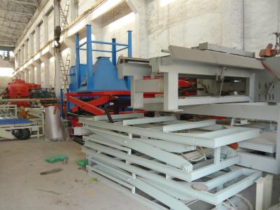 China Steel Structure Automatic Mgo Board Production Line with 1500 Sheets Production Capacity for sale