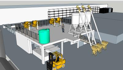 China 45# Steel Constructure Magnesium Oxide Board Production Line for Wall Pannel for sale