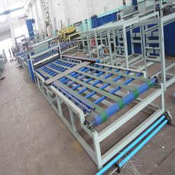 China PLC Automatic Control System MgO Sandwich Panel Machine for Fireproof Door Making for sale