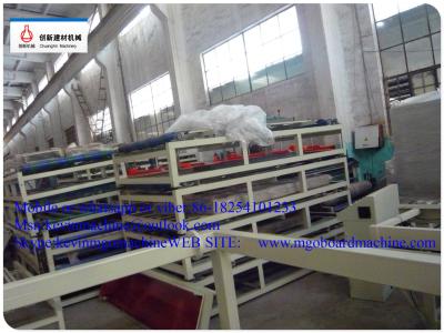 China Fully Automatic MgO Board Production Line For Indoor Decoration / Steel Material for sale