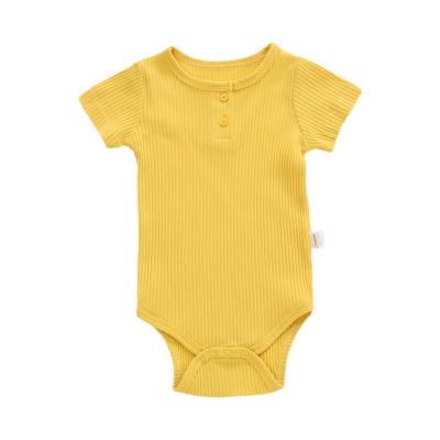 China Hot Selling Baby Organic Cotton Comfotable Soft Sleep Pajamas Short Rompers for sale