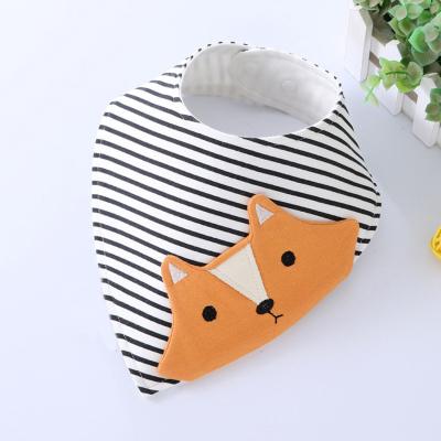 China 100 Cotton Baby Washable Wholesale Fashion Antibacterial Waterproof Feeding Bibs for sale