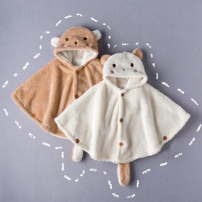 China Animal Shape Comfotable Cartoon Warm Cape Jacket Infant Baby Coat With Hooded for sale