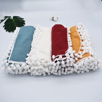 China High Quality Anti-Decubitus Using Multiple Color Safe 100% Cotton Blankets Baby Muslin Wrap for sale