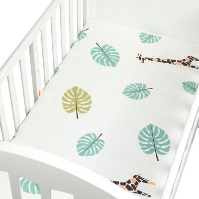 China Modern OEM Super Soft Cute Modern Crib Baby Fitted Cotton Crib Sheet Set for sale