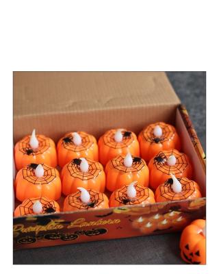 China 2020Halloween Plastic Led And Up Light Skull Face Pumpkin Lantern Smalling Flashing Led Halloween Lantern for sale