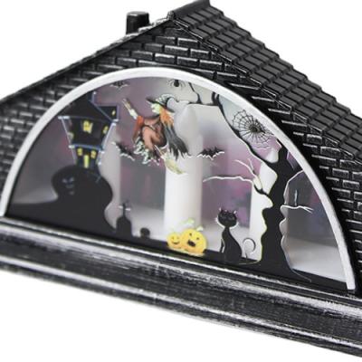 China 2021Halloween Colorful Plastic Lantern LED Witch Design Headlight For Halloween for sale