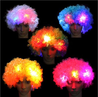 China Led Curl 2020 Kinky Clown Wigs For Party for sale