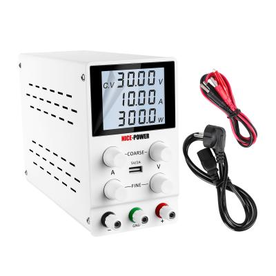 China CVâ ‰ ¤ Newcomers Nice Power Sps3010D 30V 10A Laboratory Adjustable DC Power Supply Variable Regulator 1%+10mV for sale