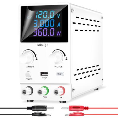 China NICE-POWER SPPS-B1203D White 120V 3A LED Color Display Mobile Bench Lab Set Variable DC Power Supply for sale