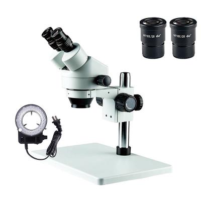 China Custom Cheap Price LED 7X -45X Black Binocular Zoom Stereo Microscope Repair Factory and etc. Large PCB Mobile Phone Electronics China for sale