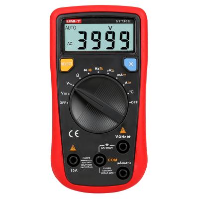 China BD Multimeter Specifications UT136C AC Unit UT136C 10A DC Multimeter Digital Multimeter Price for sale