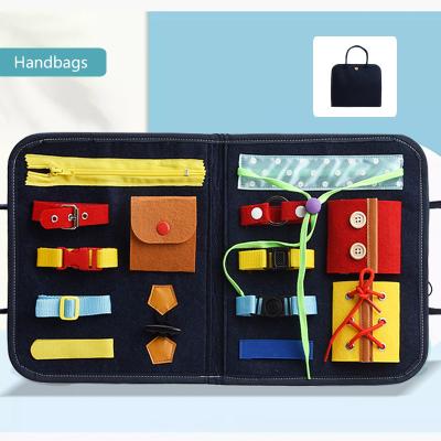 China Busy Montessori Toys Early Sensory Activity Board Game Toys Toddler Montessori Educational Sensory Learning Busy Board 002-2 for sale