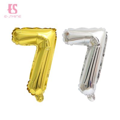 China Promotion ; The advertisement ; shiny decoration number foil balloons for decoration for sale