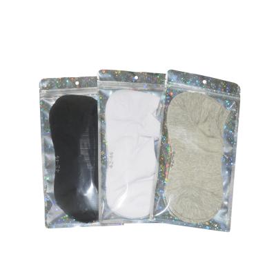 China Recyclable Stock Clear Hologram Fast Shipping Apparel Packaging Poly Bags Bag For Hair Extension for sale