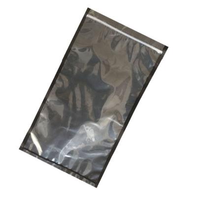 China Impact Resistance One Side Clear Black Logo Mylar Cigar Roll Humidity Cigar Bags With Moisturizing Fiber for sale