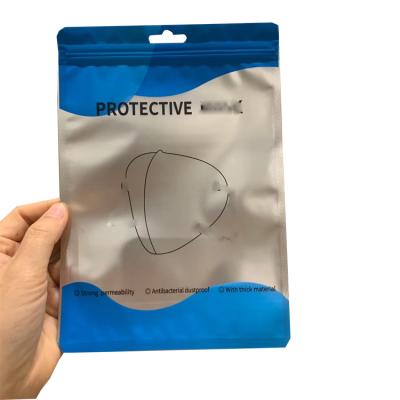 China Disposable Resealable Protective Barrier Custom Logo Bag Packaging For Face Medical Package for sale