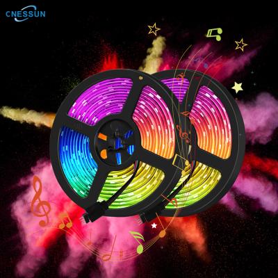 China Indoor/Outdoor Waterproof Wifi Lamp Holiday Lighting Music Strip RGB Smart Led Flexible Light Strips for sale