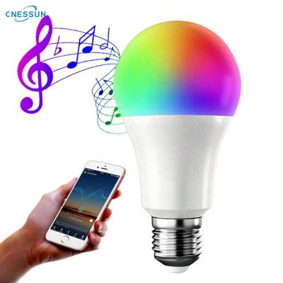 China Residential Colorful WIFI APP Lamp E26 E27 RGB LED Bulb Light Voice Smart Remote Control For Home Indoor for sale