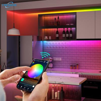 China Wholesale Smart Cheap 12V Indoor/Outdoor 5M Outdoor Flexible 5050 SMD RGB Waterproof Led Strip Lights for sale