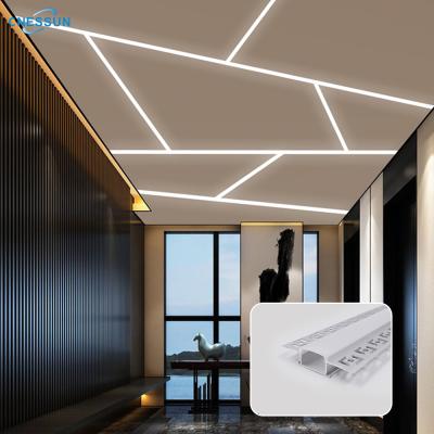 China sight & door & window & Glass Wall 1m 2m Aluminum Profile 3m Led Lighting Super Slim Recessed Aluminum Strip Profile Aluminum Led Profile for sale