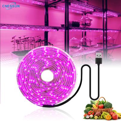 China Phyto Lamps 5V USB 2835 Full Spectrum LED Dimming Button Grow Light Strip For Indoor Plants Growth for sale