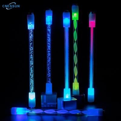 China New-designed Creative Kids Students Writing Pen Anime Funny Rotating Gaming LED Spinning Pen Toys Stationery for sale