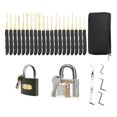 China New locksmith 28Pcs 304 stainless steel quick locksmith set open doors tools lockpick factory price for sale