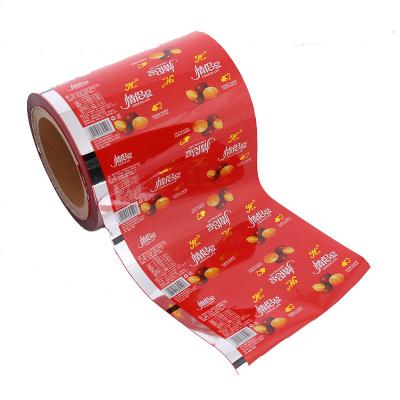 China Custom Cold Pure Aluminum Plastic Food Sealing Compound Moisture Proof Chocolate Candy Snack Food Factory Automatic Wrapping Roll Film for sale