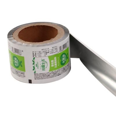 China Custom Printed Moisture Proof Tomato Sauce Packing Film Ketchup Sauce Packaging Snack Reel Stock Film Rolls for sale