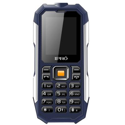 China Dual SIM Card High Quality Logo Printing Ipro Shark 2 Inch Large Feature Water Proof Rugged Phone Three Buttons for sale