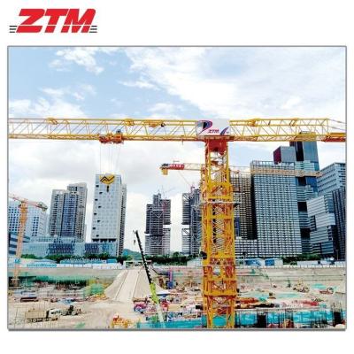 Chine ZTT466B Grue à tour plate 20t Capacité 70m Longueur de jante 5,5t Tête Charge à chaud Vente de construction Grue élévateur à vendre