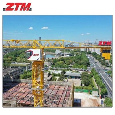 Chine ZTT256 Grue à tour plate 10t Capacité 70m Longueur de jambe 2,3t Équipement de levage de charge de pointe à vendre