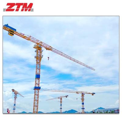 China ZTT296 Flattop Tower Crane 12t Capaciteit 75m Jib Lengte 2.2t Tip Load Lifting Equipment Te koop