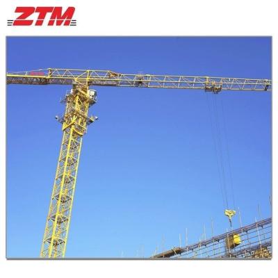 China ZTT296B Flattop Tower Crane 12t Capaciteit 75m Jib Lengte 2.5t Tip Load Hoogwaardige hefapparatuur Te koop