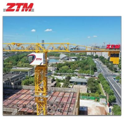 China ZTT296C Flattop Tower Crane 12 t Kapazität 70 m Schachtlänge 3,1 t Spitzenlasthebeausrüstung zu verkaufen